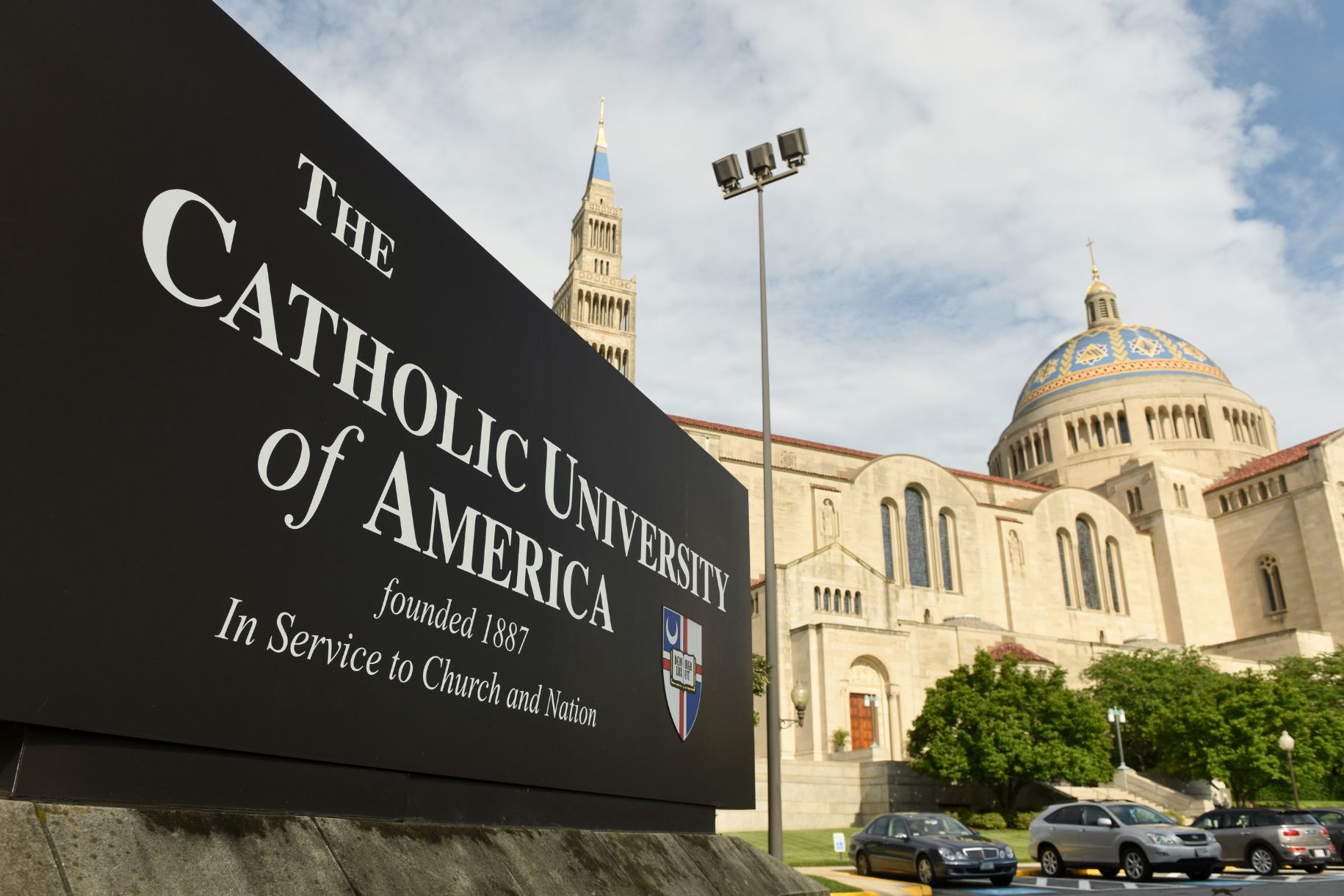 Washington, DC, USA - June 01, 2018: Basilica of the National Shrine of the Immaculate Conception