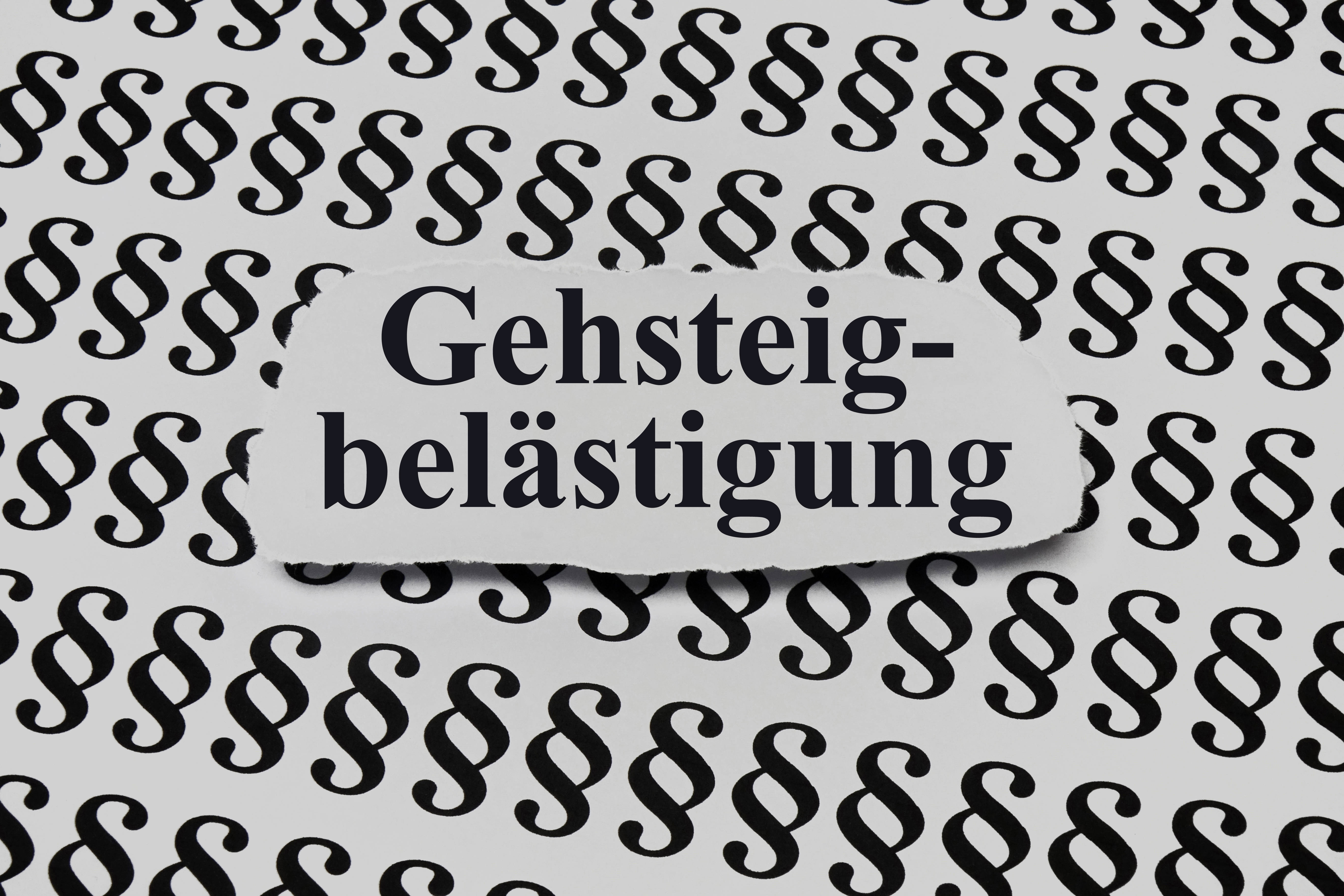 Gehsteigbelästigung