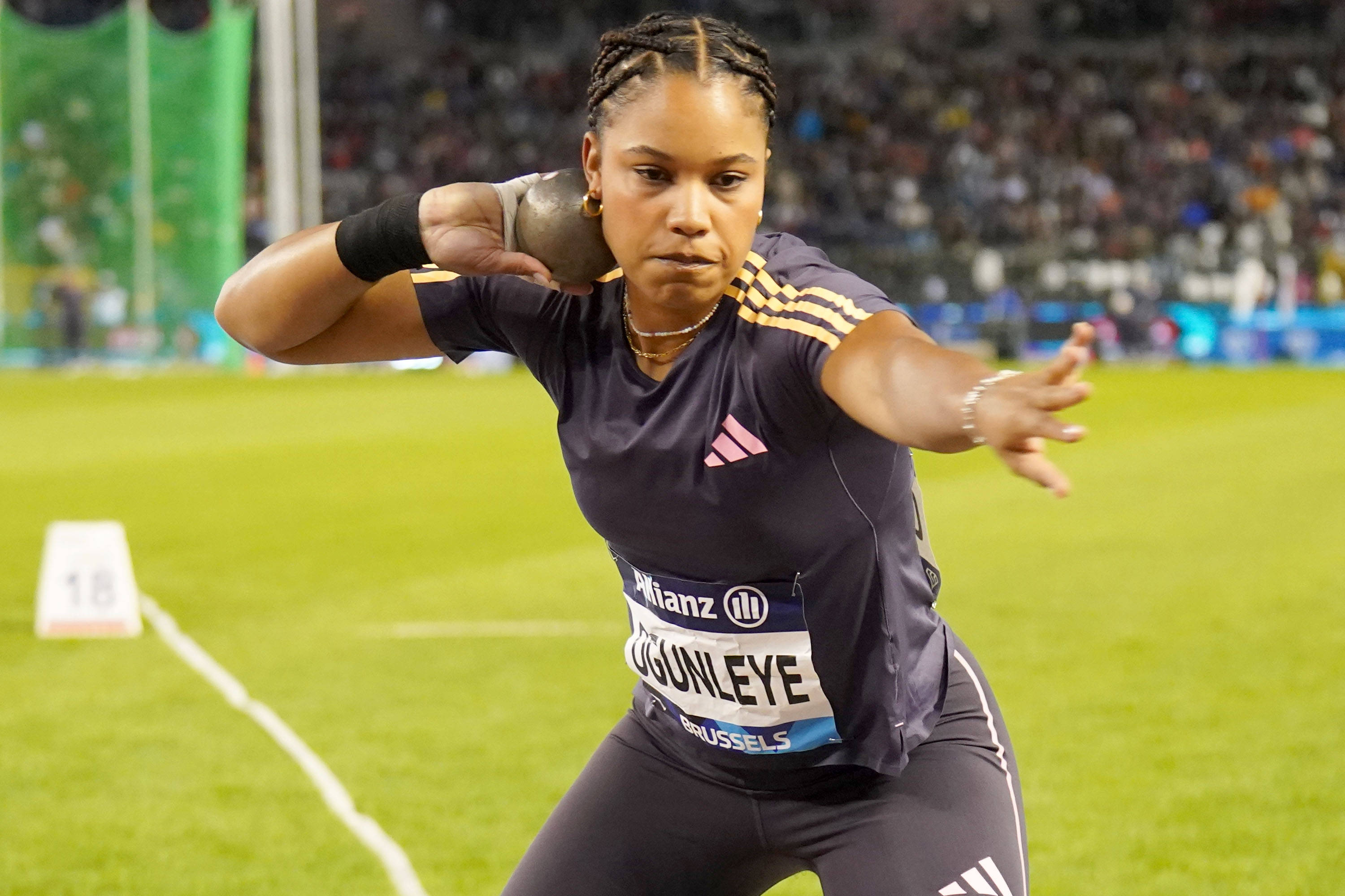 Yemisi Ogunleye bei den Olympischen Spielen 2024